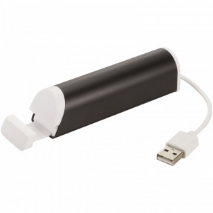 Aluminiowy 4-portowy hub USB i podstawka na telefon Power