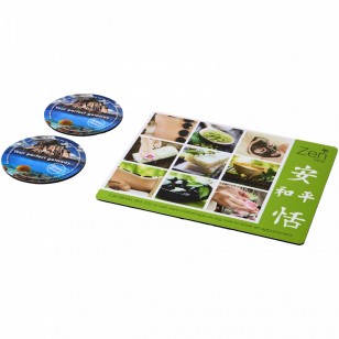 Podkładka pod mysz Q-Mat® i zestaw podkładek pod naczynia combo 2