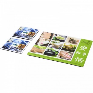 Podkładka pod mysz Q-Mat® i zestaw podkładek pod naczynia combo 3