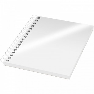 Notatnik Desk-Mate® w formacie A6 z okładką wykonaną z syntetycznego materiału.