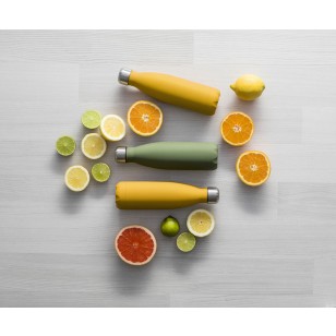BUTELKA HOT&COOL 0,5L, ŻÓŁTY MAT  24/12 H