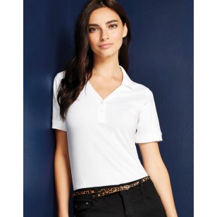 Damskie polo V-neck Regular Fit Comfortec®