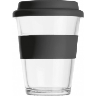 Szklany kubek z pokrywką 300 ml