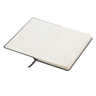 Notatnik 130x210/80k kratka Asturias, czarny - druga jakość