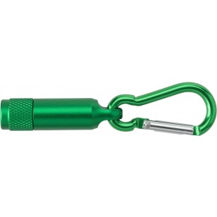 Mini latarka 1 LED z karabińczykiem