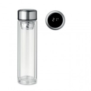 Butelka z termometrem na dotyk POLE GLASS