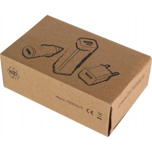 Zestaw power bank 2200 mAh, ładowarka i wtyczka EU