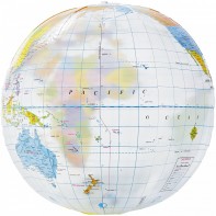 Przezroczysta piłka plażowa Globe