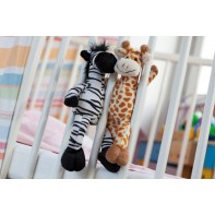 Zebra pluszowa LORENZO, biały, czarny