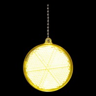 Światełko odblaskowe Circle Reflect, żółty