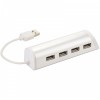 Aluminiowy 4-portowy hub USB i podstawka na telefon Power
