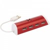 Aluminiowy 4-portowy hub USB i podstawka na telefon Power