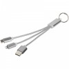 Kabel do ładowania 3w1 Metal z kółkiem na klucze