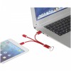 Kabel do ładowania 3w1 Metal z kółkiem na klucze