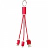 Kabel do ładowania 3w1 Metal z kółkiem na klucze
