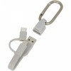 Kabel do ładowania z karabińczykiem 3w1 Fold