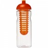 Bidon Base Tritan™ o pojemności 650 ml z wypukłym wieczkiem zmożliwością przyrządzania wody smakowej