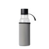 SZKLANA BUTELKA NA WODĘ, SZARY 600 ml