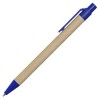 Notes Kraft 90x140/70k gładki z długopisem, niebieski/beżowy