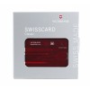 SwissCard Classic czerwony transparentny