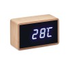 Bambusowy  budzik LED MIRI CLOCK